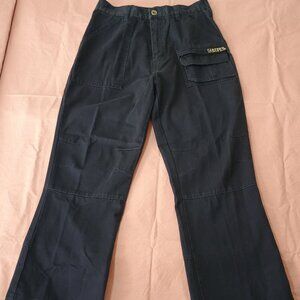 Carter's Watch The Wear Boys Size 14 Cargo Pants Navy Blue 5 Pockets 100% Cotton